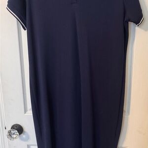 SPANX Dark Blue V-Neck Polo Dress